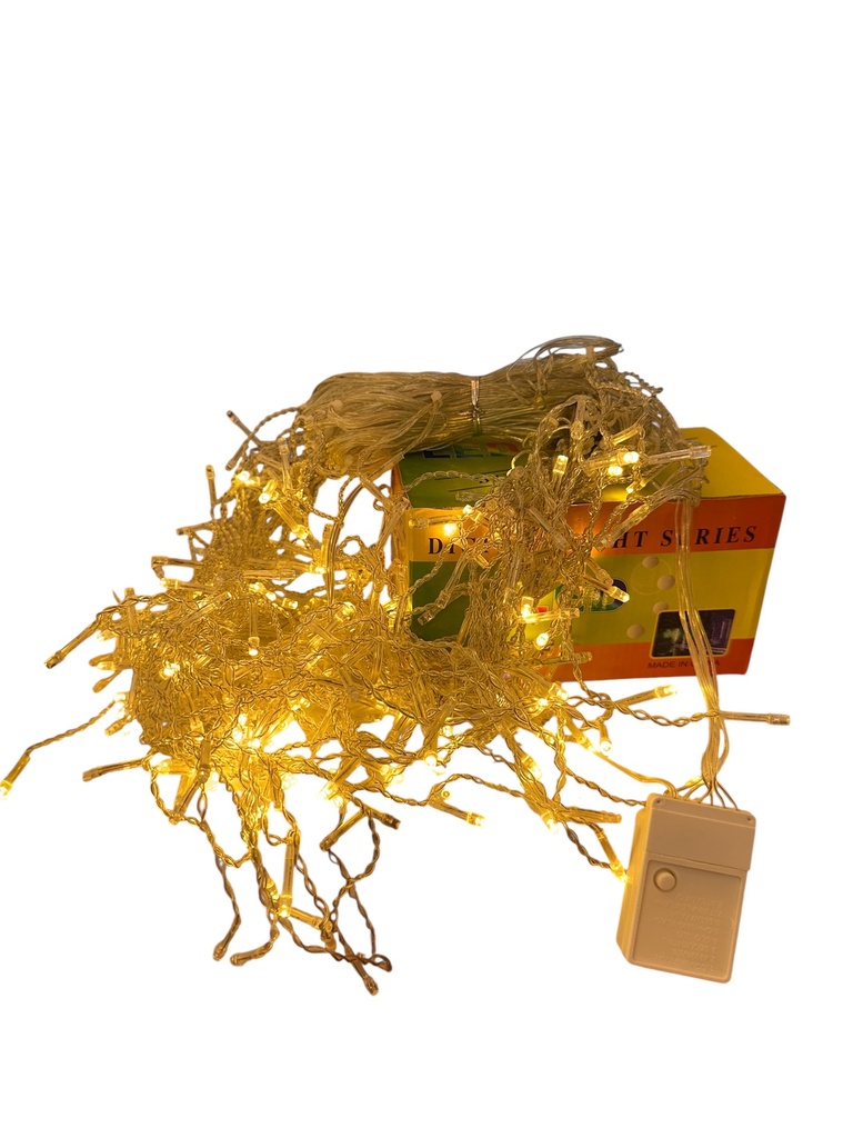 LUZ LED CASCADA 300LED CÁLIDA 8METROS X 55CM D/CONECTOR