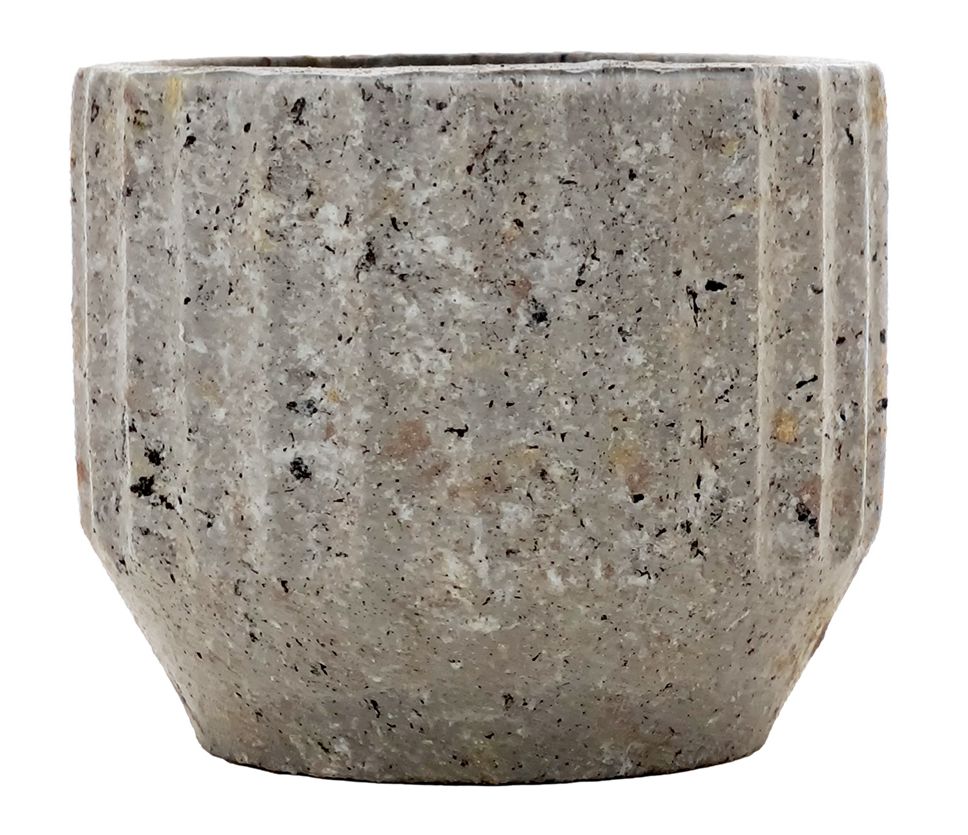 MACETA CERAMICA GRIS 15X13CM