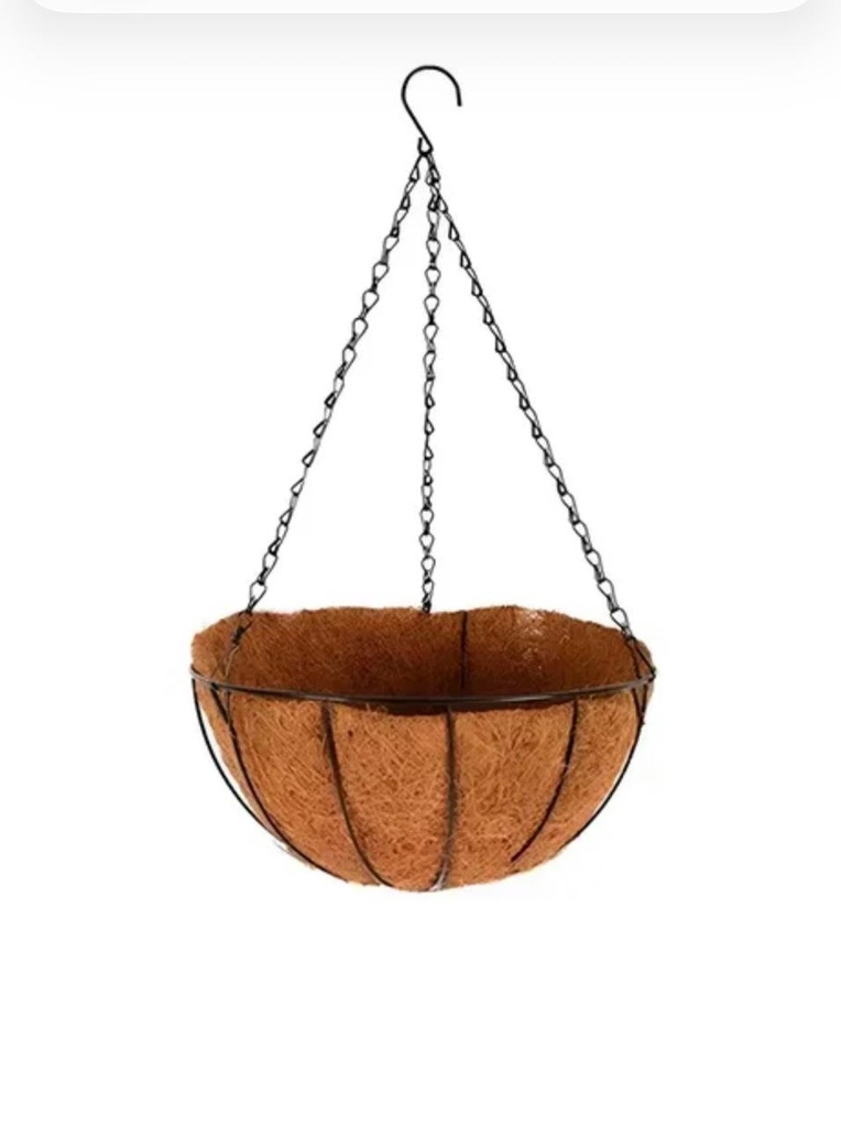 MACETA COLGANTE FIBRA DE COCO 25CM