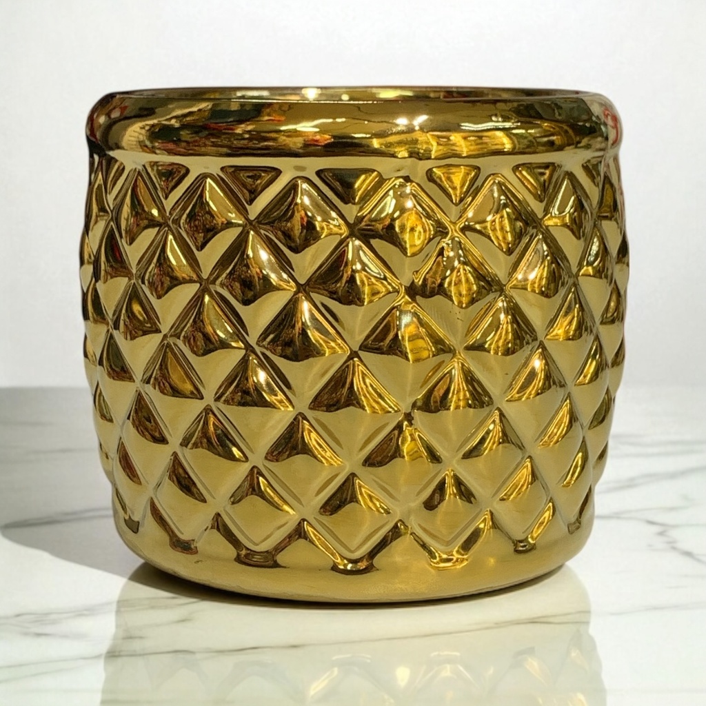 MACETA DORADO 15CM