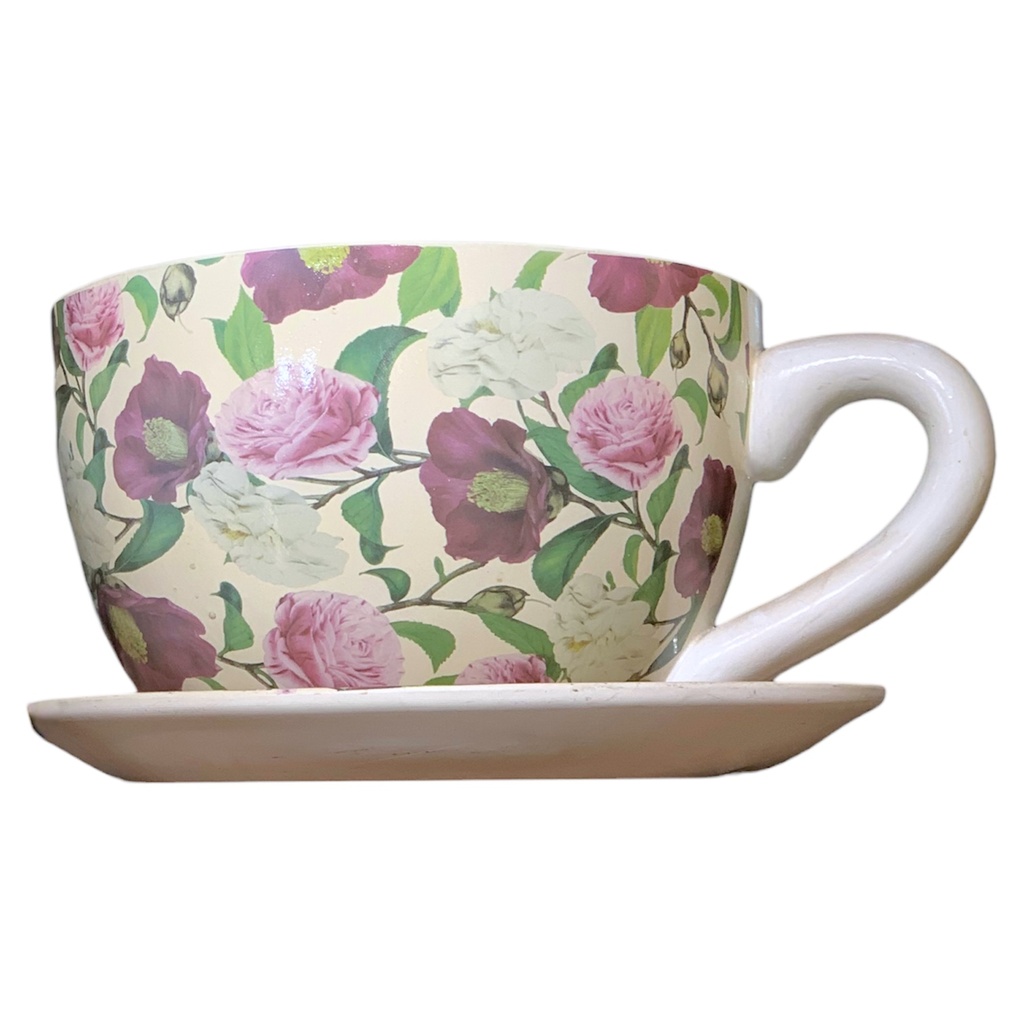 MACETA EN FORMA DE TAZA GIGANTE