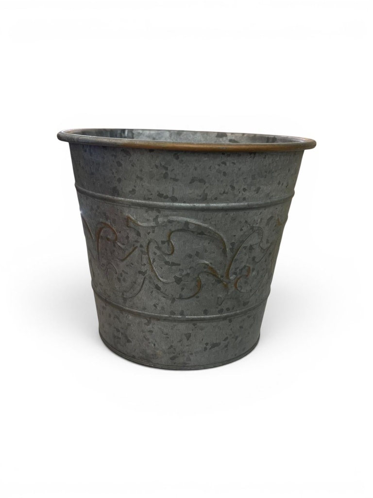 MACETA METALICA 19X16CM.