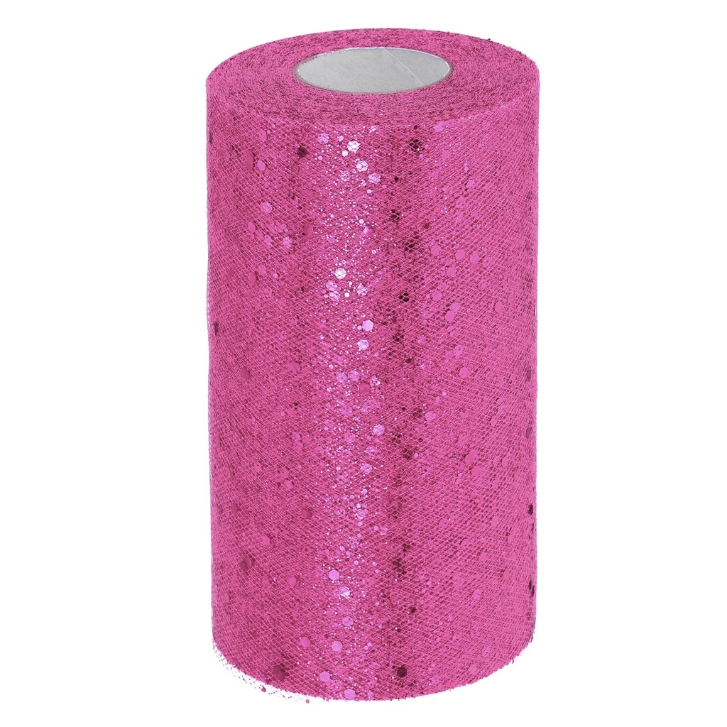 MALLA FUCSIA ESCARCHADA