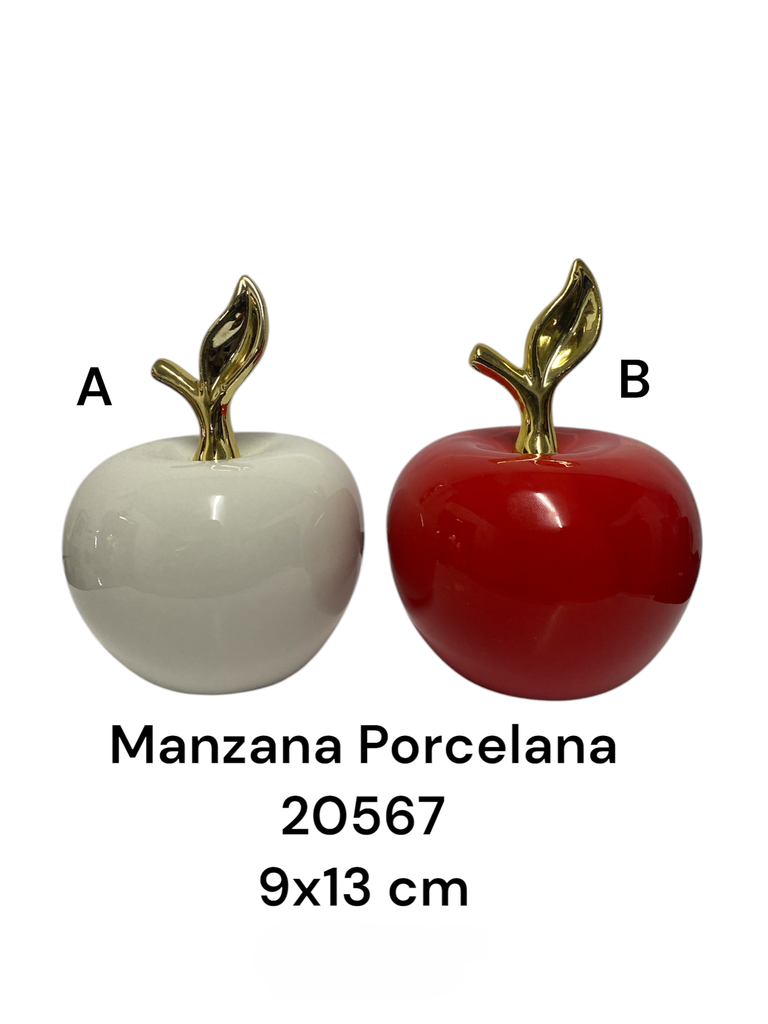 MANZANA PORCELANA 9X13CM