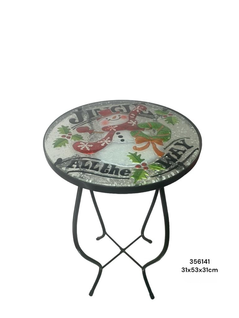 MESA AUXILIAR NAV METAL & VIDRIO AESXX1054 (31*53*31CM)