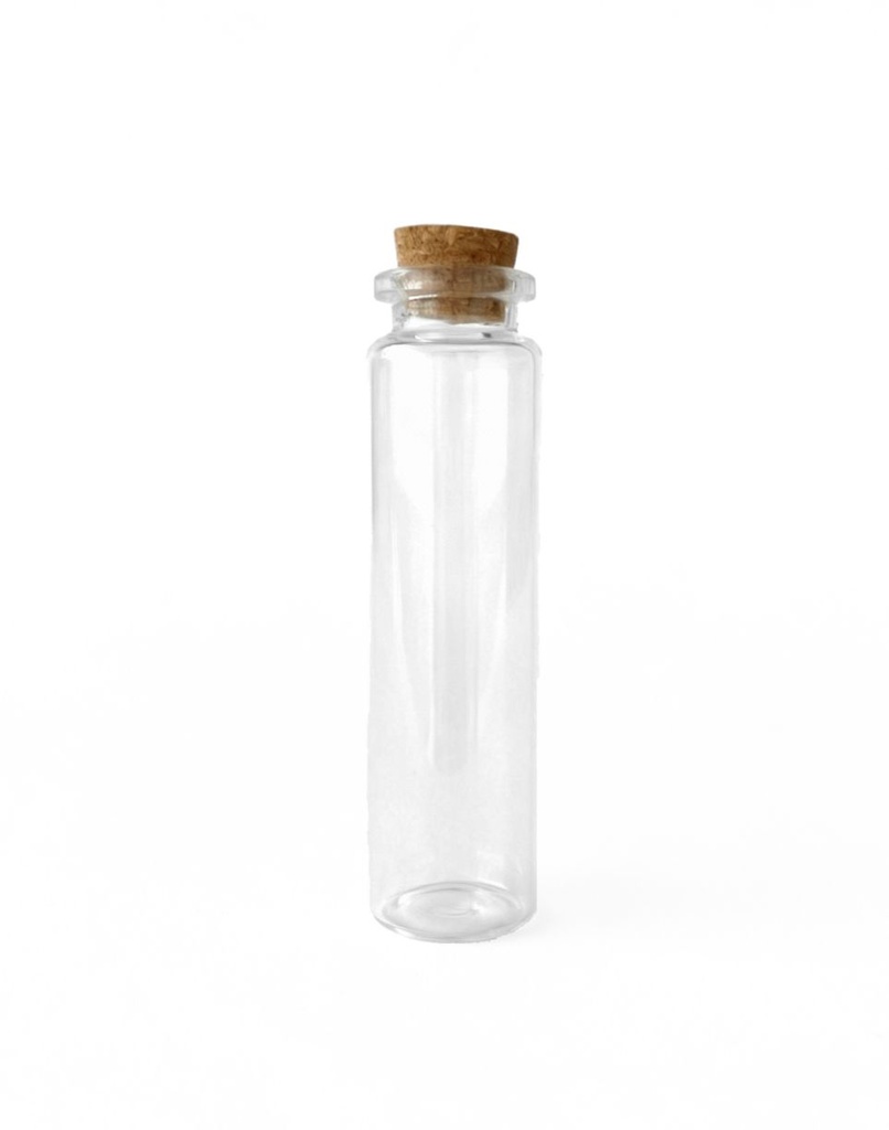 MINI BOTELLA CON TAPA DE CORCHO 8.5X2CM