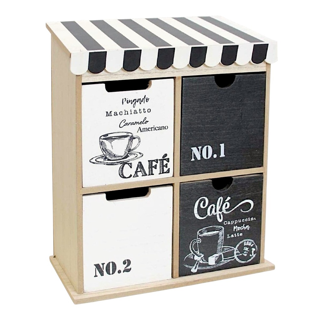 CAJA PARA TE - 4 ESPACIOS 22X28.5X10CM