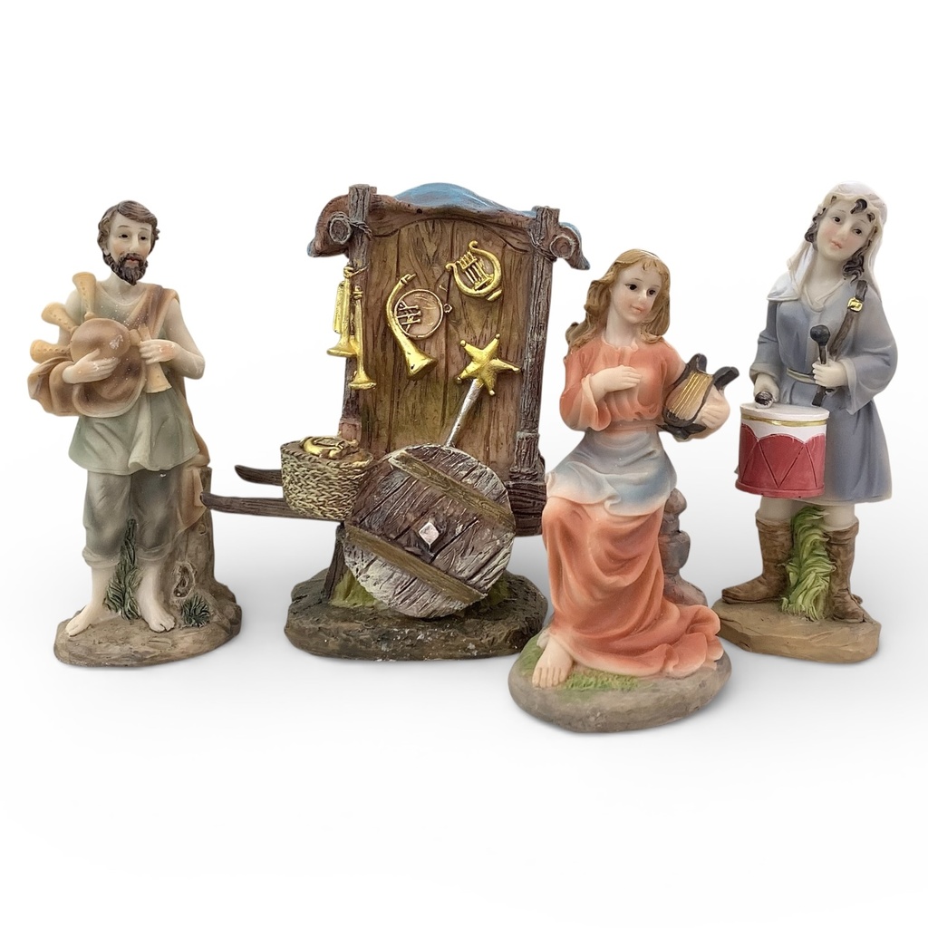 ALDEANOS MUSICOS 12CM 4PIEZAS