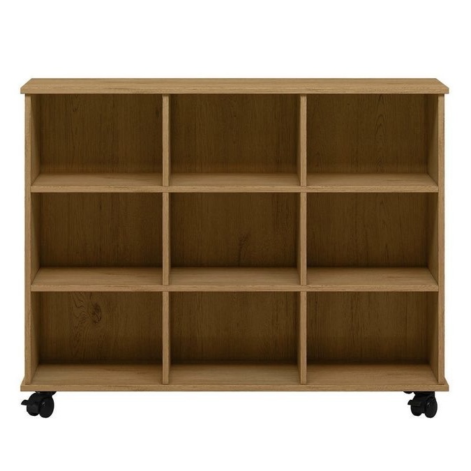 NICHO ORGANIZADOR MADERADO CON RUEDAS 108X84X33CM REF: 147894