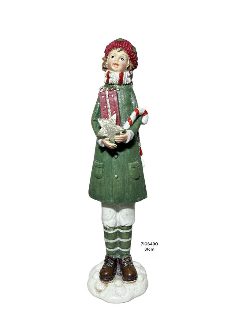 NIÑO CON REGALO VINTAGE