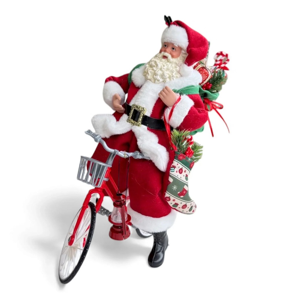 NOEL CON BICICLETA 26X15X30CM