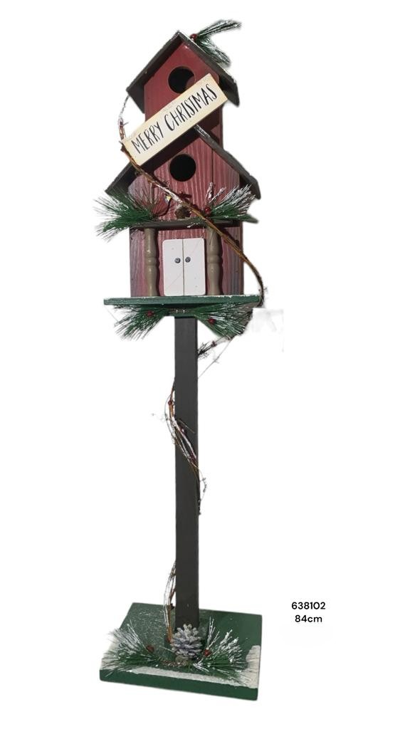 PAJARERA DE MADERA 84CM