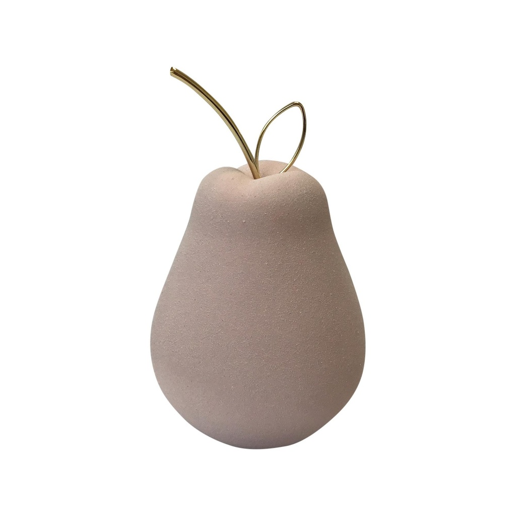 PERA DECORATIVA SANTINI  ROSA/DORADO 21CM X 13CM