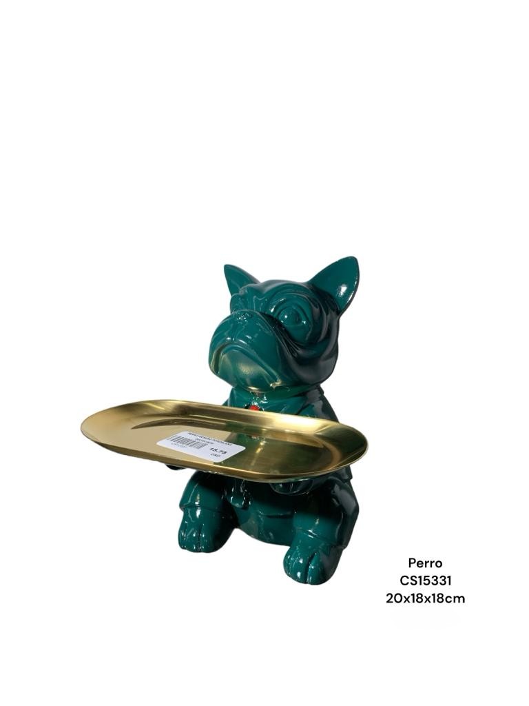PERRO MESERO PORCELANA 20X18X18CM