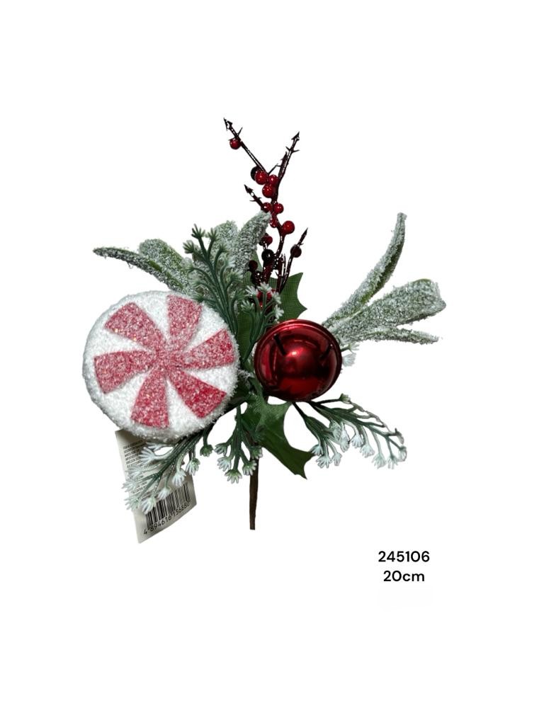 PINCHO NAV. CARAMELO NEVADO C/ CASCABEL 20CM