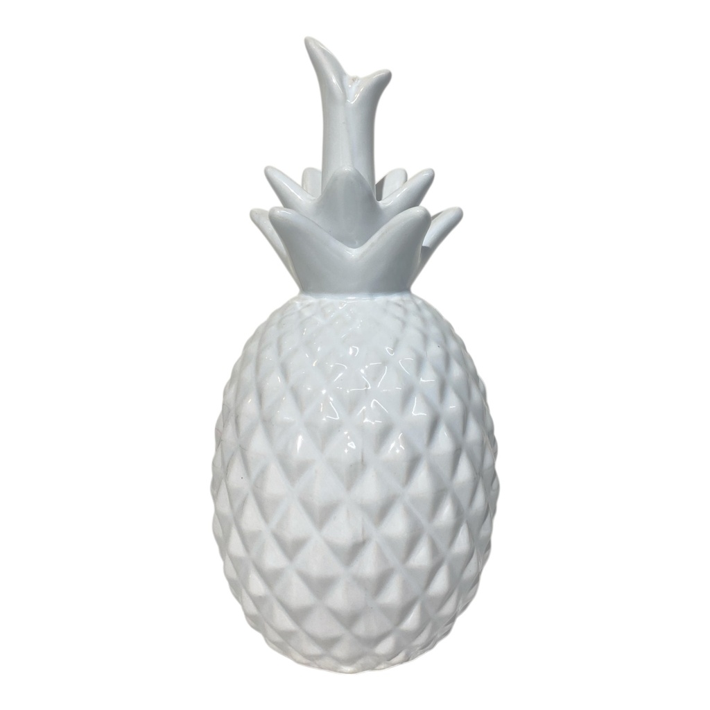 PIÑA BLANCA DE PORCELANA 9X18CM