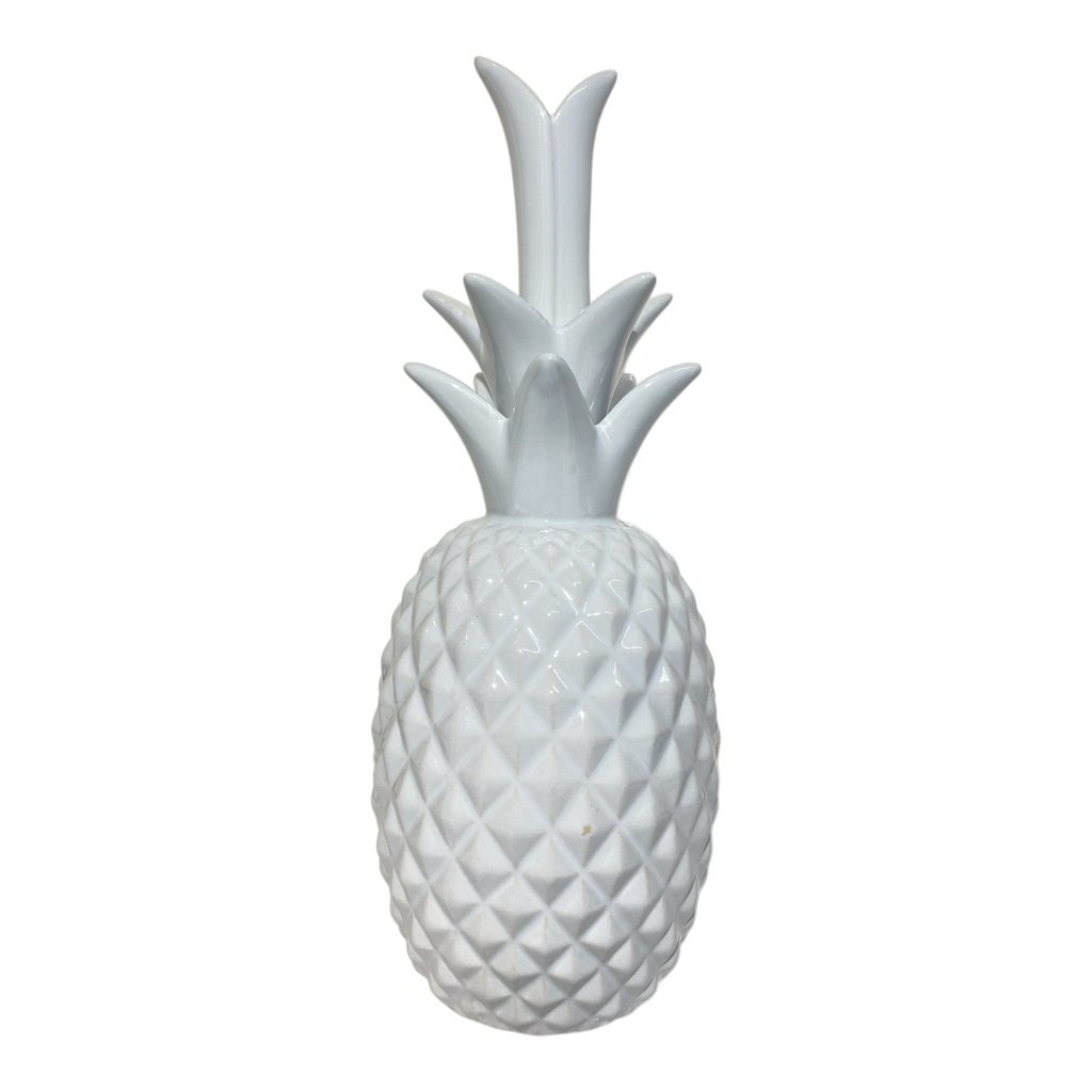 PIÑA BLANCA DE PORCELANA 12X34CM