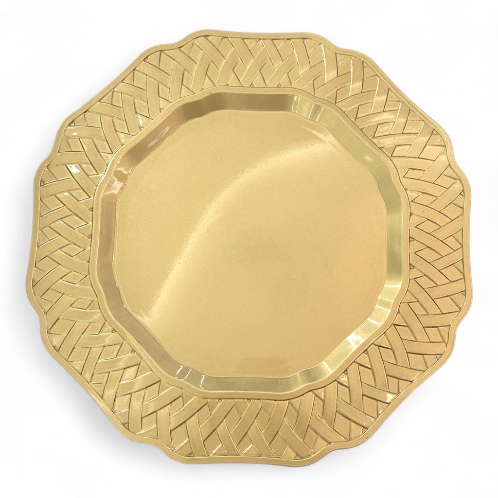 PLATO BASE DORADO 32.5CM REF: 188076L