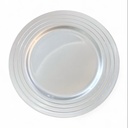 PLATO BASE PLATEADO REDONDO