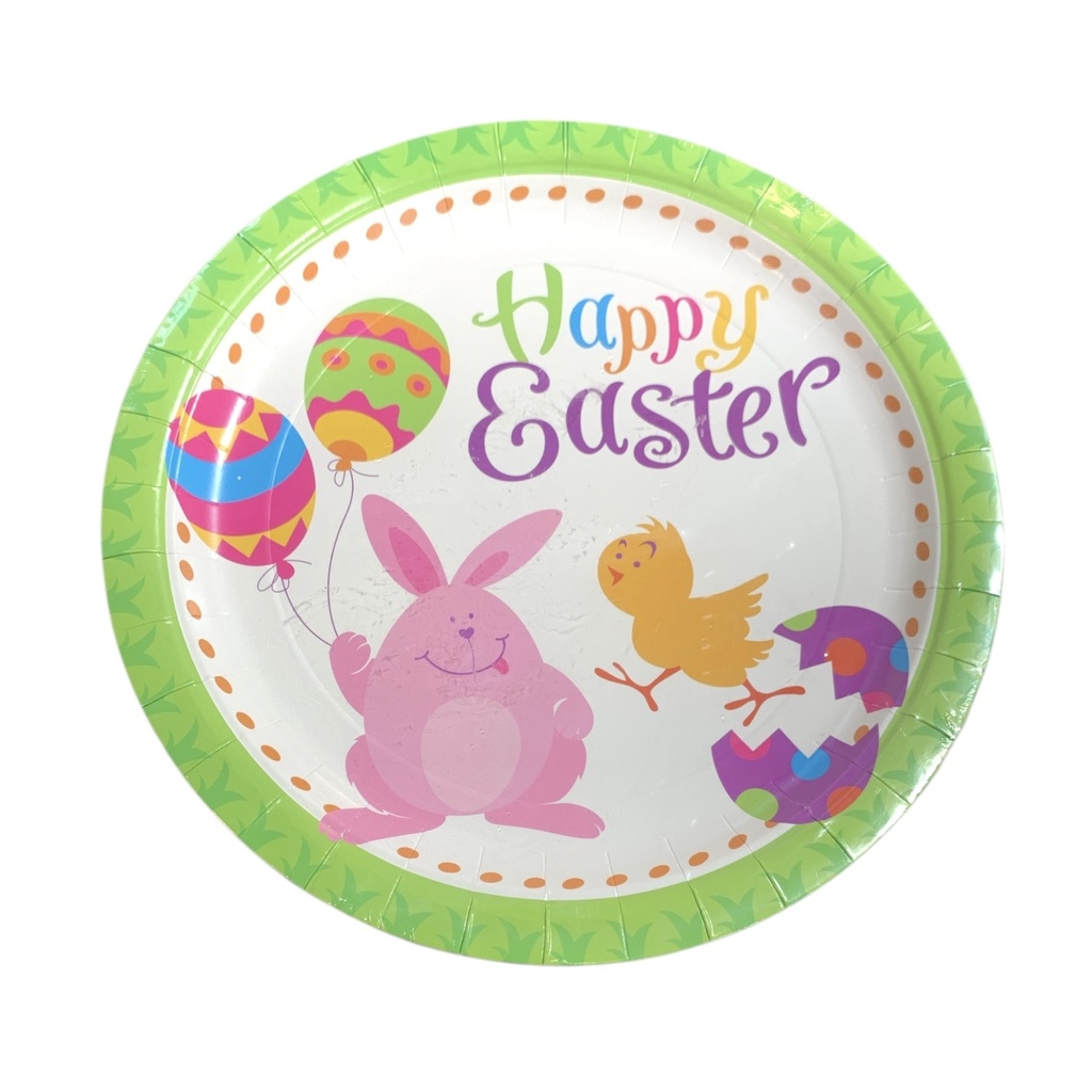 PLATO HAPPY EASTER SET X 8 23cm