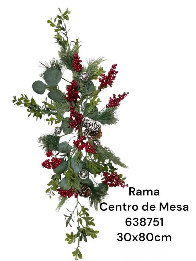 RAMA CEREZA CON CASCABEL 77CM