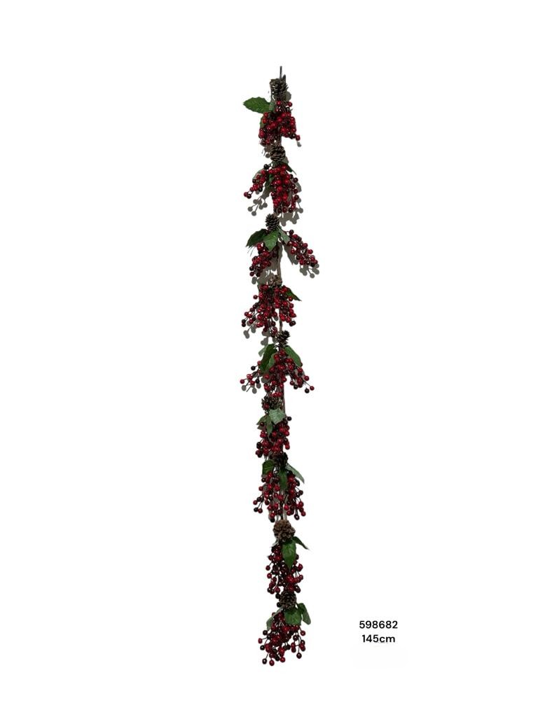 RAMA NAV. FRUTOS ROJOS 145CM REF:DH-22140