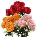 RAMO DE ROSAS 50CM 9ROSAS DE 11CM