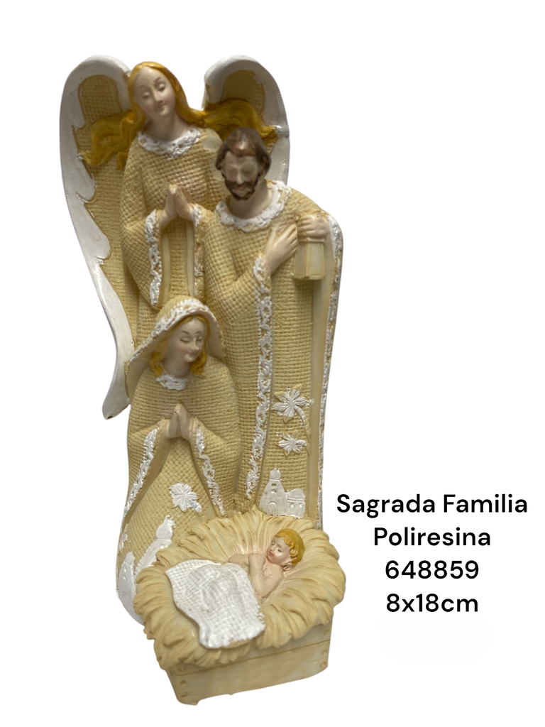 SAGRADA FAMILIA BEIGE POLIRESINA 8X18CM