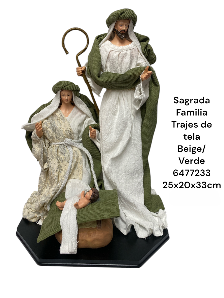 SAGRADA FAMILIA VERDE/BEIGE 25X20X33CM