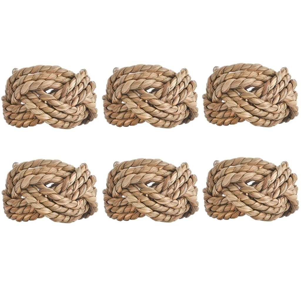 AROS DE SERVILLETA YUTE SET X6