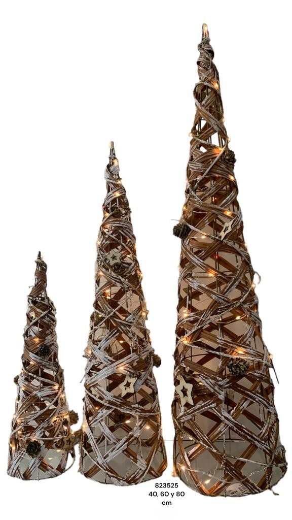 SET ARBOL X3 NAV. DECOR 40-60-80CM