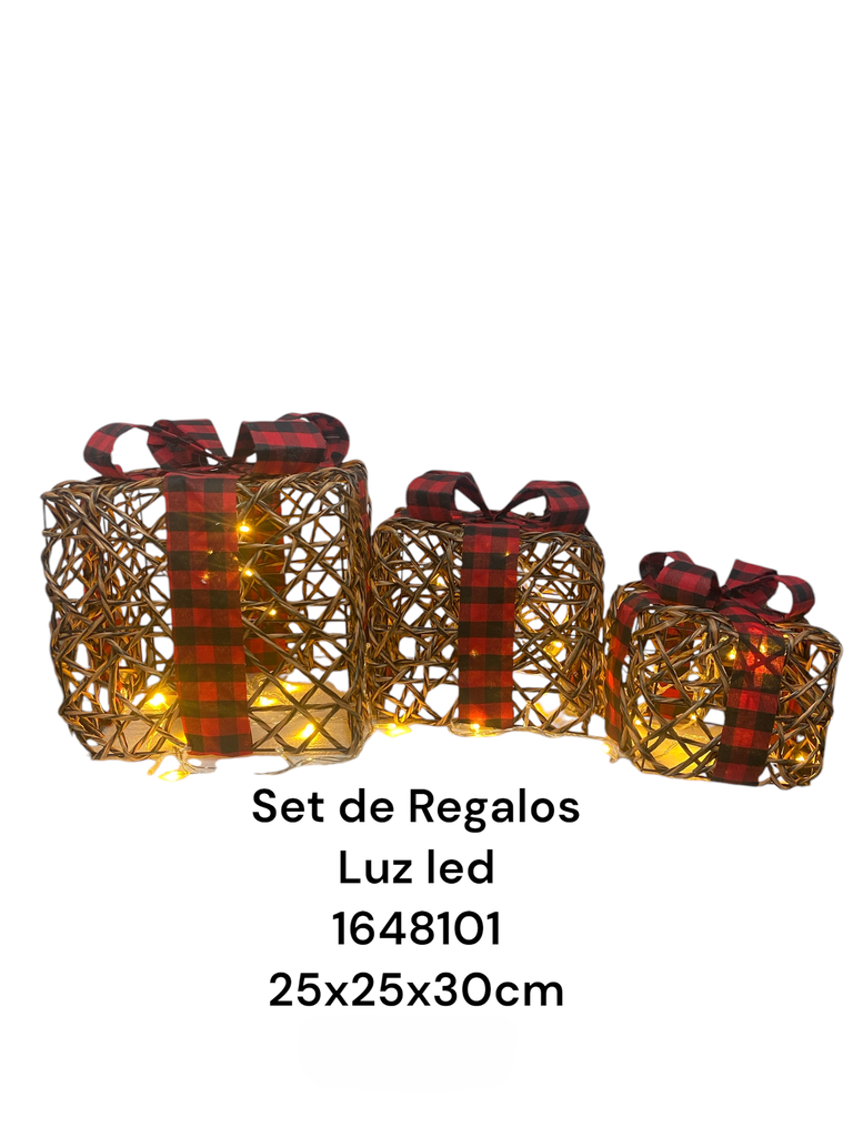 SET DE REGALOS CAFE CUADROS ROJOS