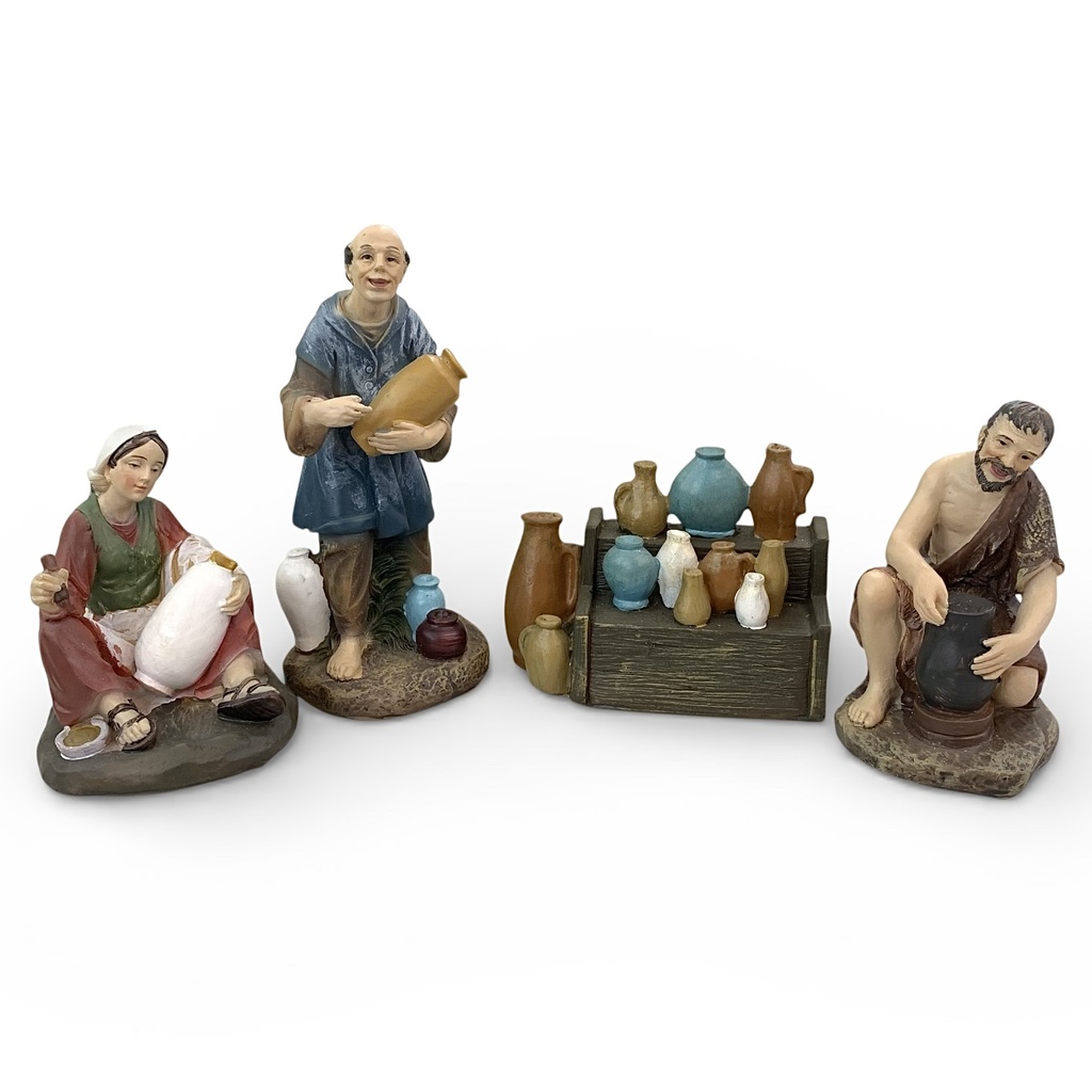 ALDEANOS ALFAREROS 12CM 4PIEZAS