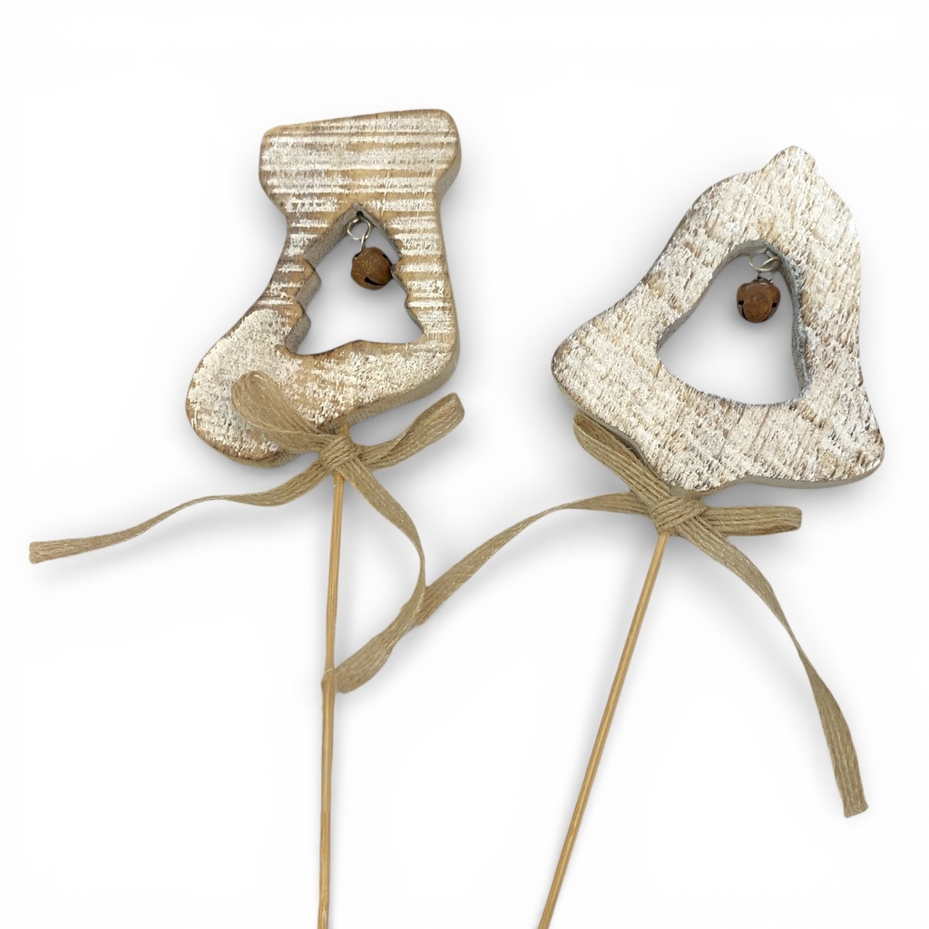 TOPPERS DE MADERA NAVIDEÑO 2MODELOS