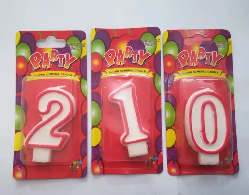 VELA NUMERICA PARA CUMPLEÑOS 