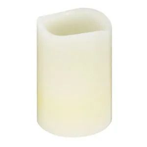 VELA DECORATIVA DE CERA, LUZ LED CALIDA 5X6.5CM