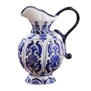JARRA REDONDA BLUE DECOR JAPANESE CERAMICA AZUL 15X25CM - PT71-018