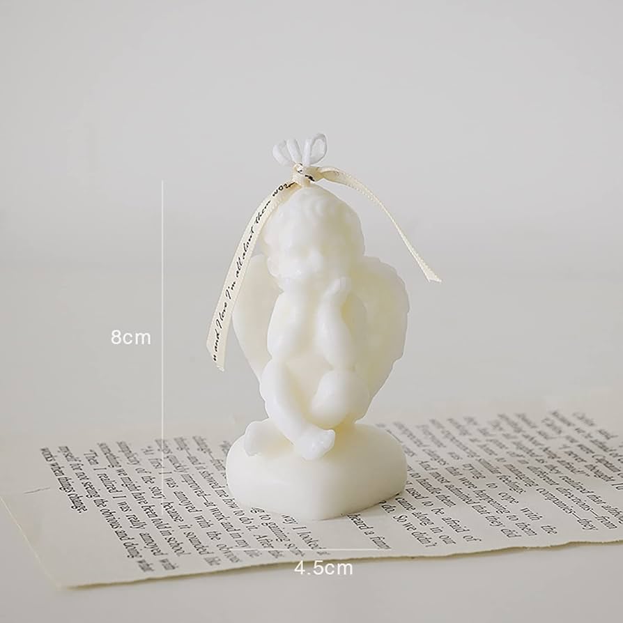 VELA ANGEL SENTADO 10CM CS17631