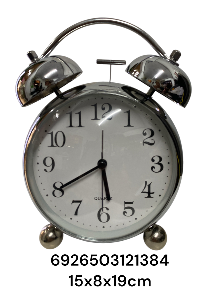 SC12138 RELOJ METALICO DESPERTADOR 15X8X19CM