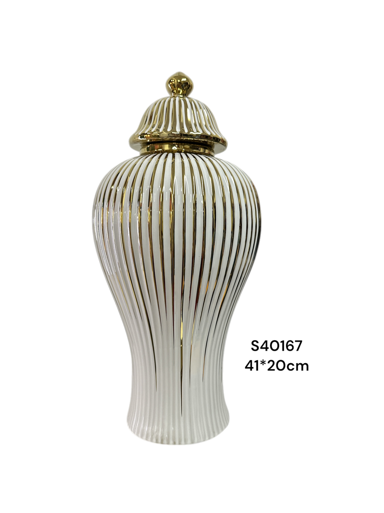 S40167 JARRON GINGER CERAMICA  20X41CM