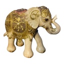 CS8020445 ELEFANTE CAFE DORADO 21X9X19CM