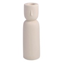 DL23564-1 CANDELABRO CERAMICA TONO ARENA 6.3X20.3CM