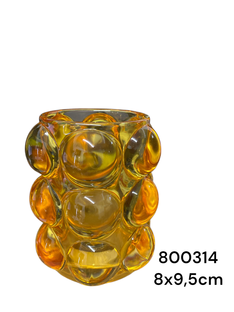 LH030-1BR CANDELABRO VIDRIO 8X9.5CM