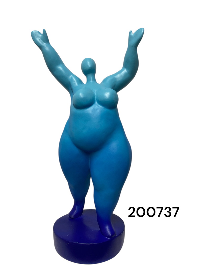 XY-1733373 BOTERO AZUL ADORNO 16X11X30CM