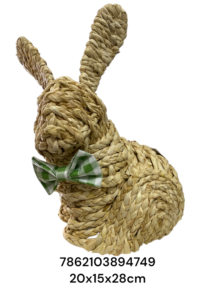 SYT240002 CONEJO PASCUA YUTE 20X15X28CM