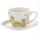 JUEGO DE TAZAS Y PLATOS CERÁMICA PASCUA 12PZ - IC1292-13