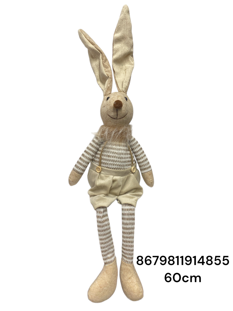 CONEJO CAFE BEIGE PIERNAS COLGANTES 60CM