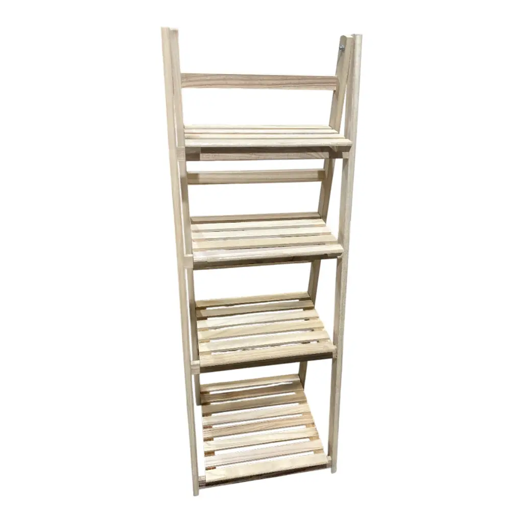 PORTA MACETAS MADERA 4 PISOS 42X33X112CM