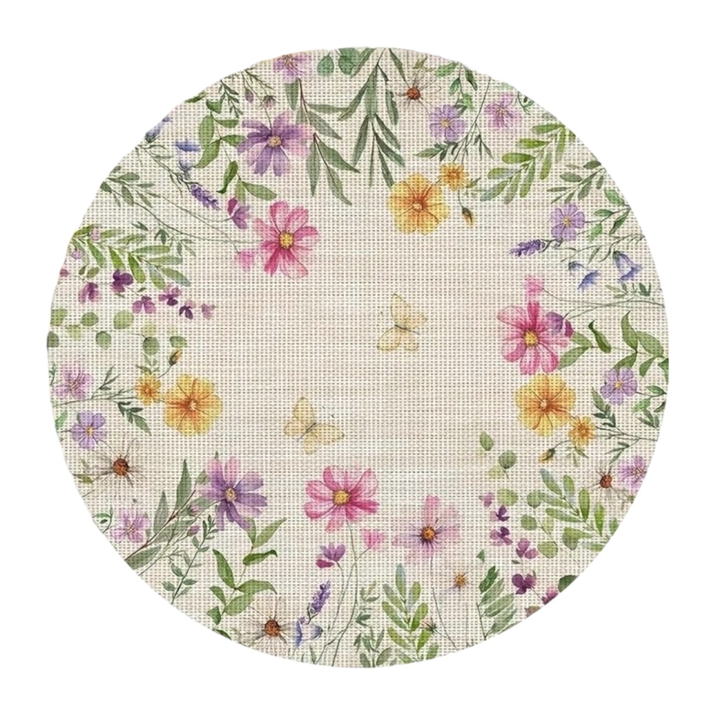INDIVIDUAL FLORAL DE LINO 38CM