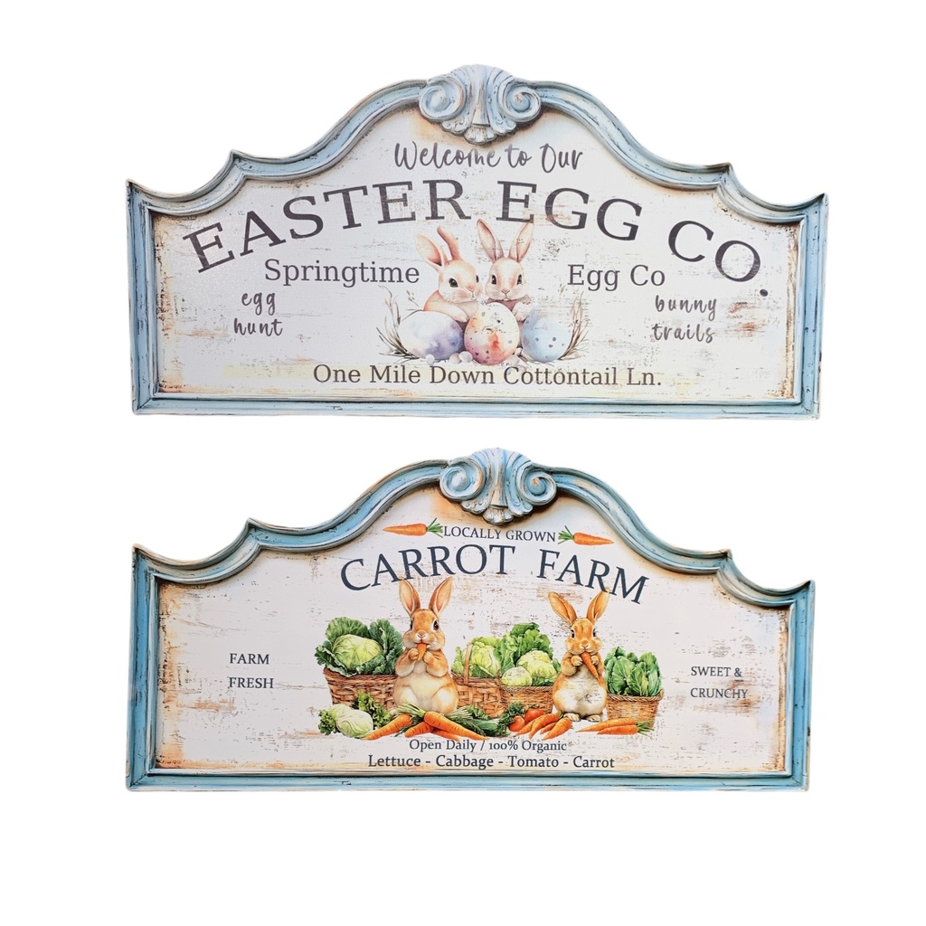 LETRERO DE MADERA PASCUA 20X40CM